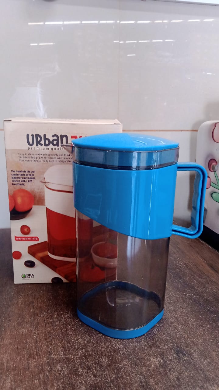 Urban Jug 1.8 Litre | BPA-Free Plastic Water & Juice Jug with Lid and Handle Urban Jug 1.8 Litre | BPA-Free Plastic Water & Juice Jug with Lid and Handle